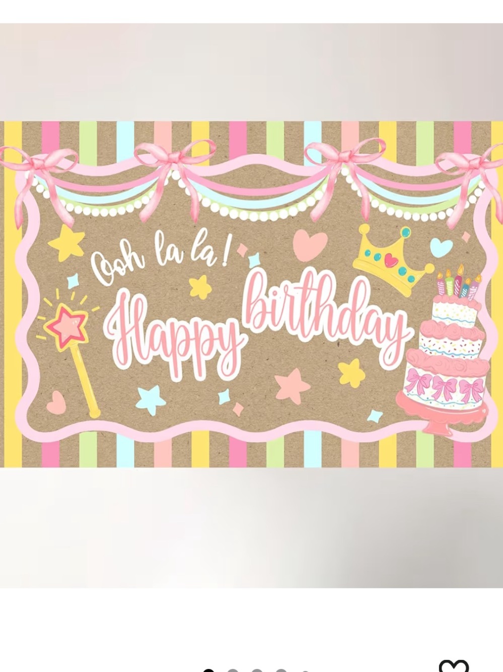 Pastel Pink 'Happy Birthday' Banner